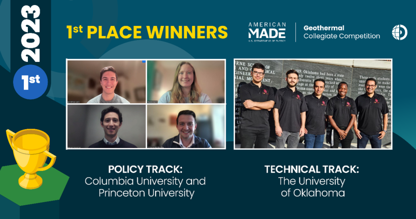 2023 Geothermal Collegiate Competition Winners Announced