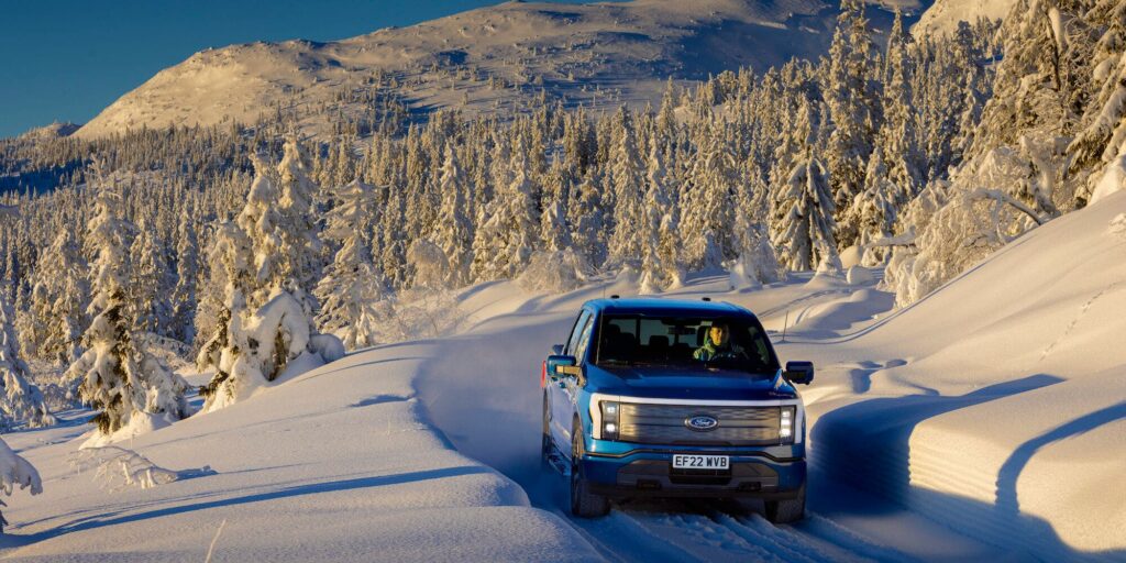 Ford Teaches Electric Car Drivers to Drive in Snow & Cold