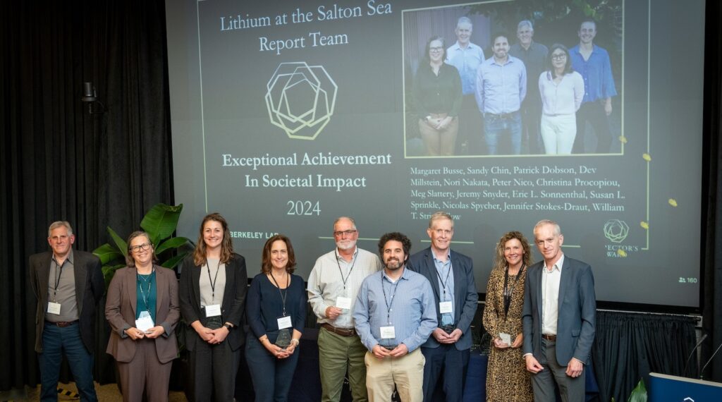 Salton Sea Lithium Researchers Win Award