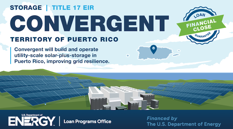 U.S. DOE Announces $584.5 Million Loan Guarantee to Build Solar PV and Energy Storage in Puerto Rico