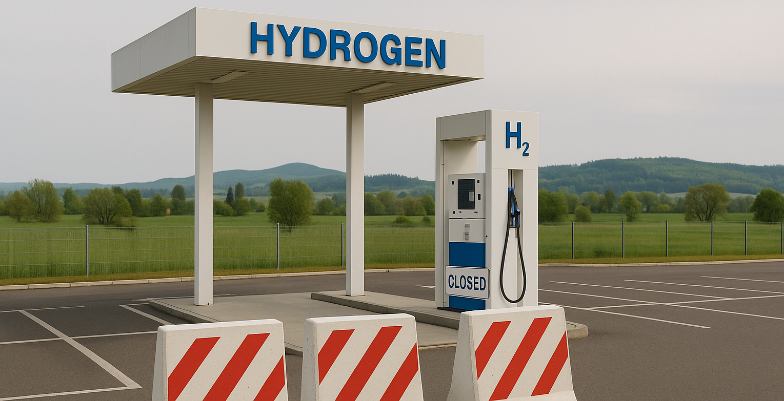 Generate single title from this title From Austria to California: Why Hydrogen Fuel Stations Aren’t Breaking Even in 70 -100 characters. And it must return only title i dont want any extra information or introductory text with title e.g: " Here is a single title:"